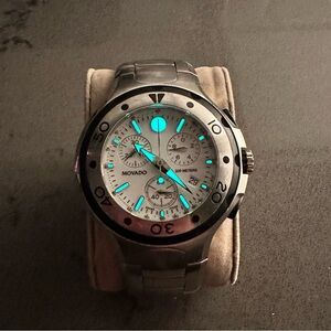 Movado Series 800 White Chronograph